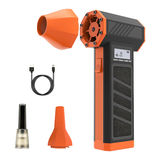 Compressed Air Duster-130000RPM Rechargeable Air Blower& Computer Vacuum Cleaner 2 in 1 with LED Light, 4 Gear Adjustable Cordless Electric Air Duster for Keyboard Car Outdoor and House